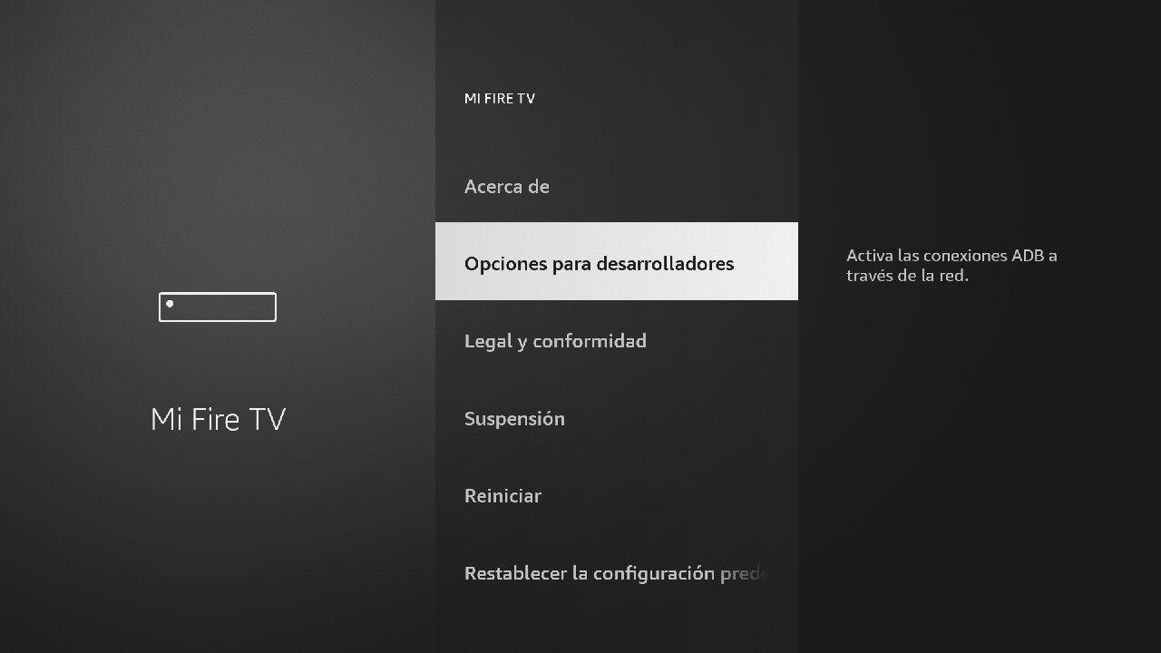 Pantalla Acerca de con nombre del dispositivo