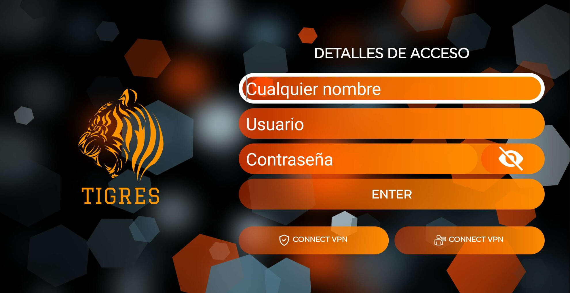 Selección del tipo de dispositivo: Mobile o TV